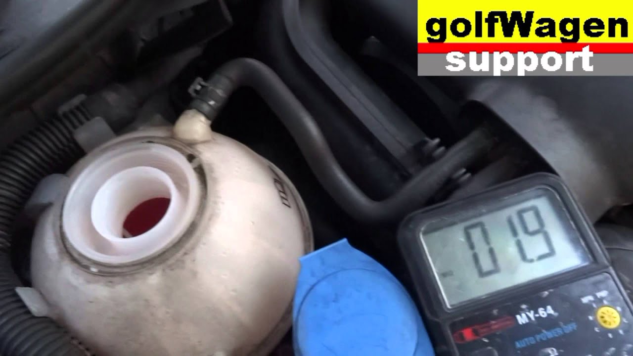 VW Golf 5 problem with coolant up ? coolant liquid level sensor test