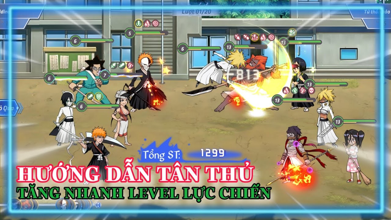 Bleach Tử Thần Huyền Thoại Hướng dẫn tân thủ cách chơi chuẩn và cách tăng lực chiến nhanh