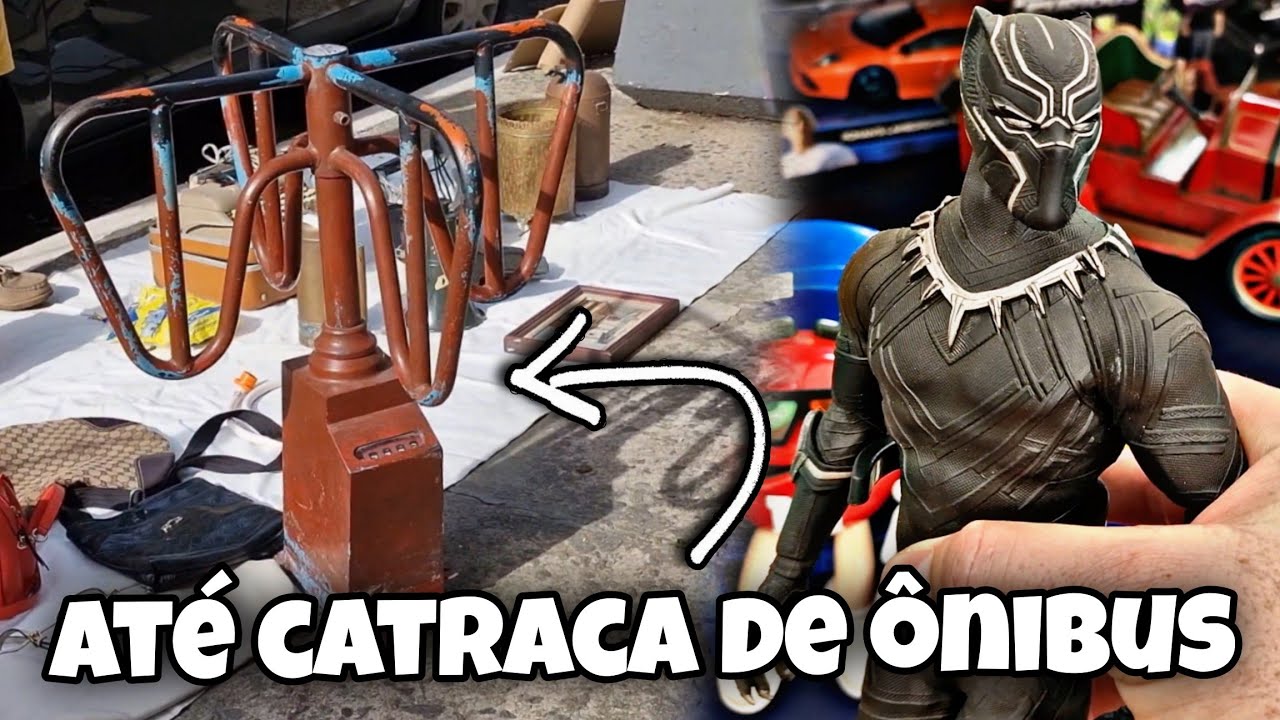 CAÇADA de BRINQUEDOS! Action figures, colecionáveis nostálgicos e antiguidades na FEIRA DO ROLO 