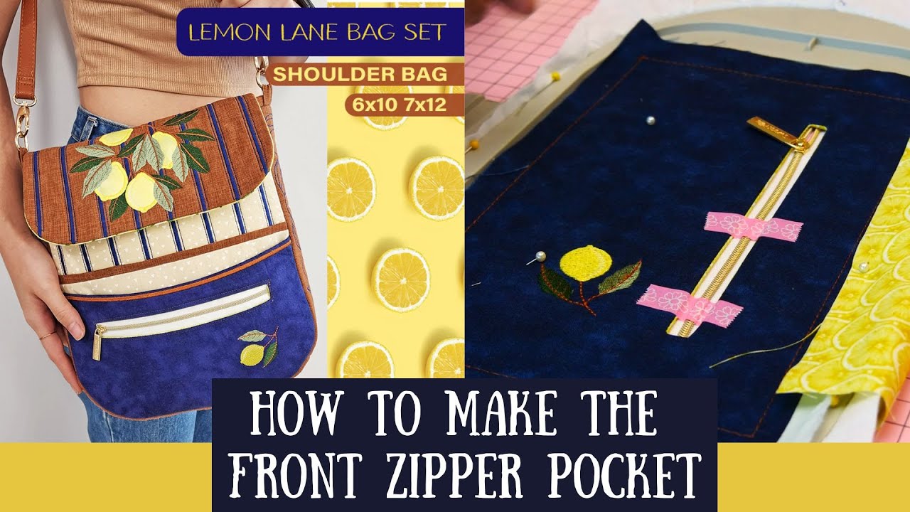 How To Make The Front Zipper Pocket Panel! 