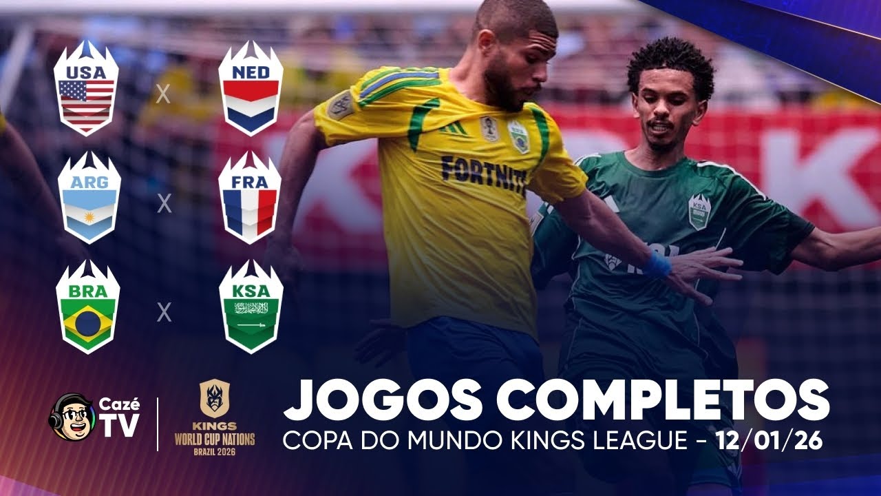 JOGO COMPLETO: BRASIL X AR&Aacute;BIA SAUDITA | COPA DO MUNDO KINGS LEAGUE 2026 | LAST CHANCE