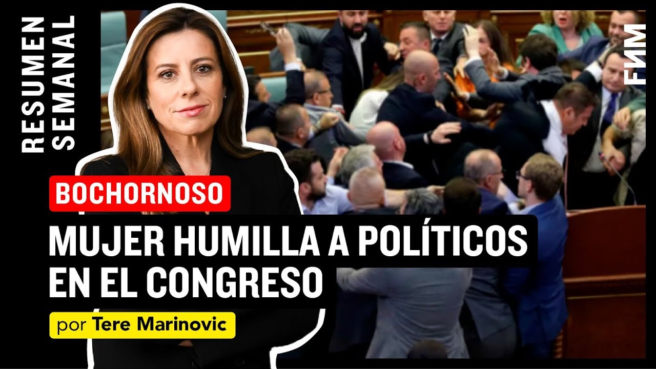 BOCHORNO: Mujer HUMILLA a políticos en el Congreso | Resumen Semanal por Tere Marinovic