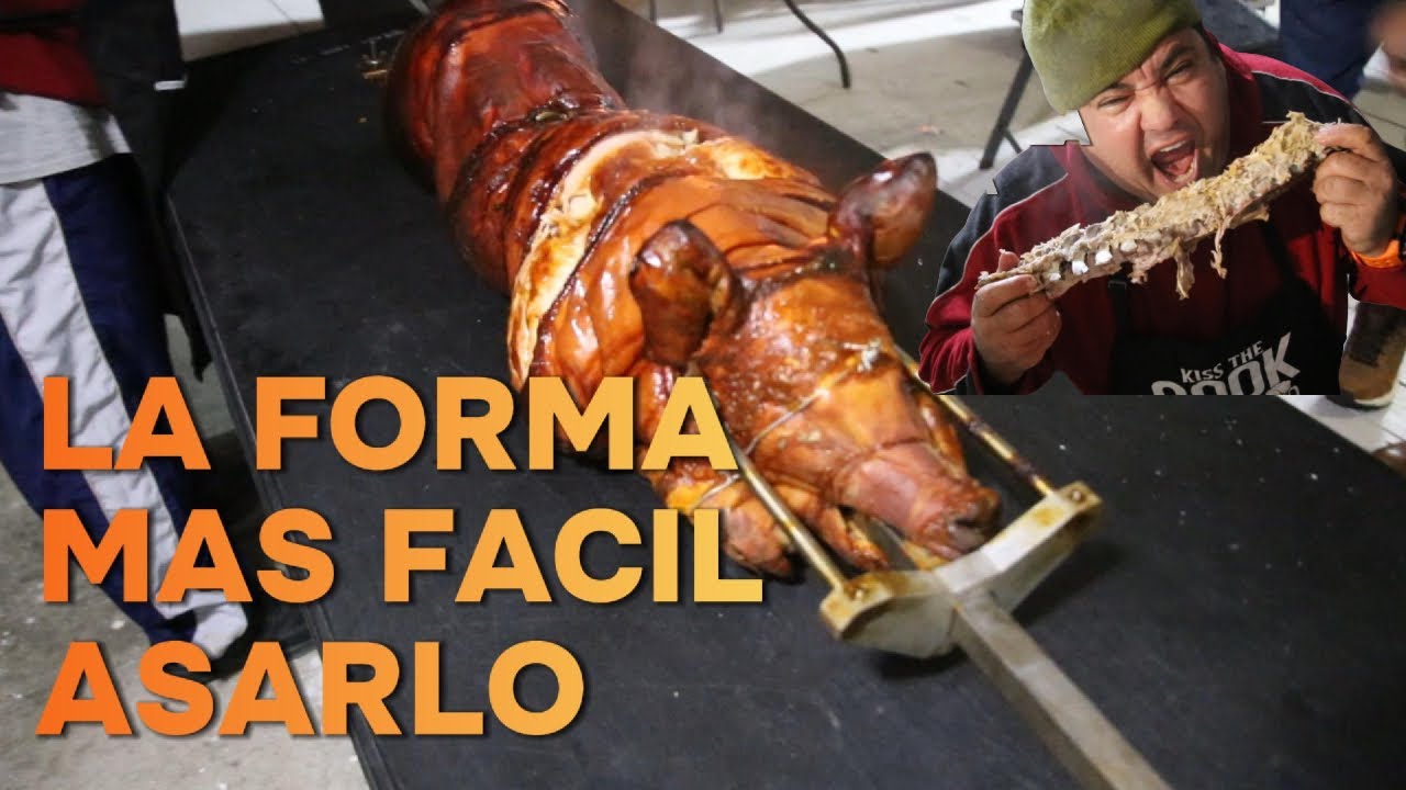CÓMO ASO UN DELICIOSO LECHÓN USANDO UNA PARRILLA GIGANTE
