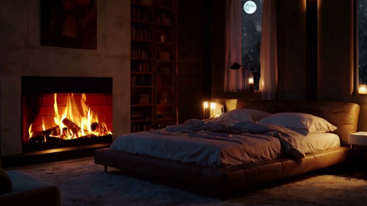 Relaxing Fire Sounds For Sleep; No Music!