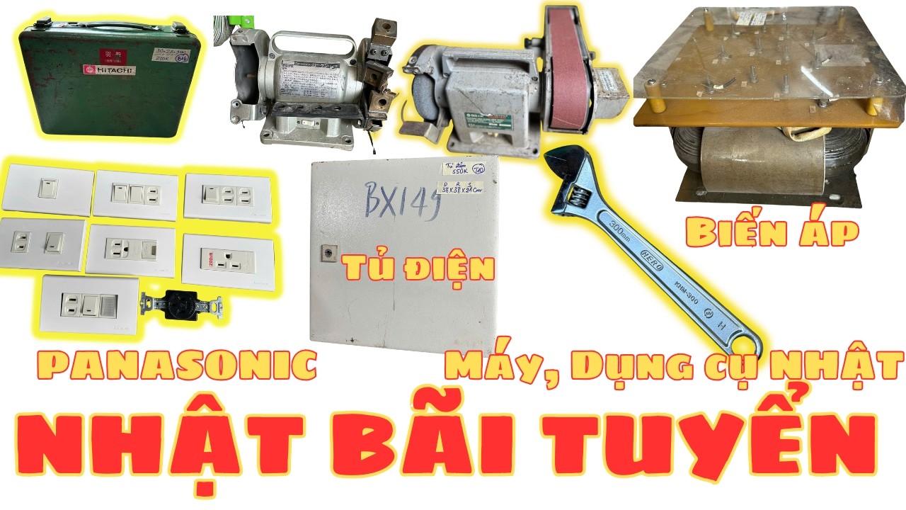 Đồ Nhật Bãi Chất Lượng: Biến Áp R Core, Máy Mài Hai Đá, Lọc Điện Audio