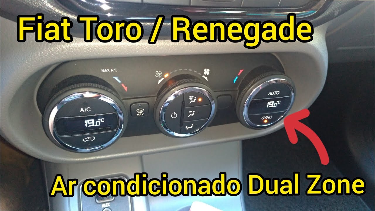 Fiat Toro e Jeep Renegade como usar o Ar Condicionado Dual Zone 😎