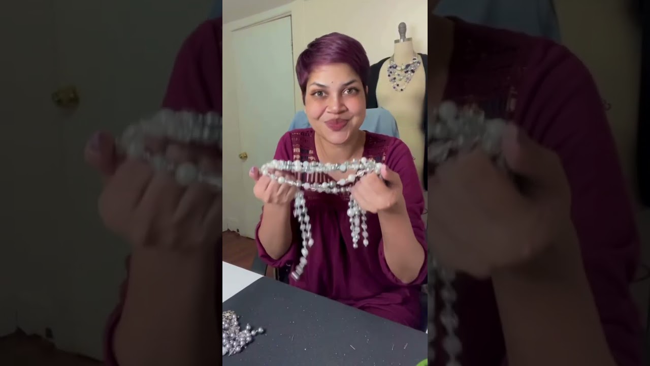 Making a Multi strand Necklace! #handmadejewelry #jewellerydesign #jewelrybrand #jewelrymaking