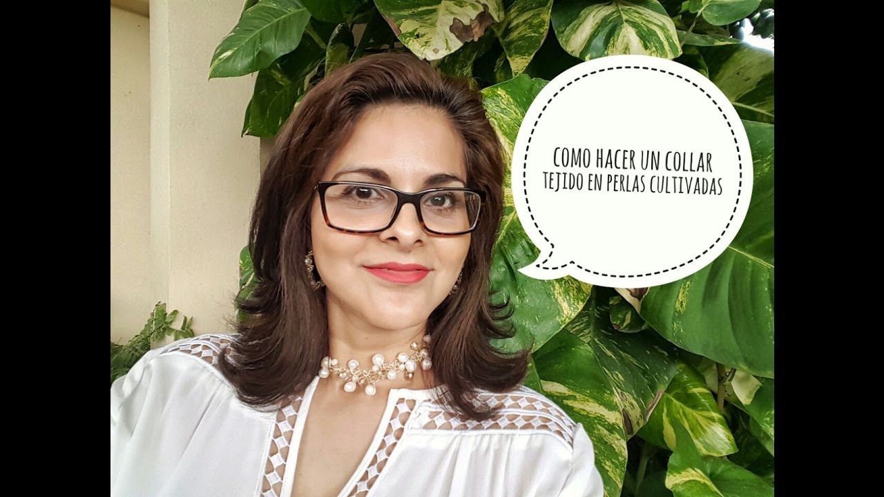 COMO HACER UN UN CHOKER TEJIDO EN PERLAS CULTIVADAS PARTE 1! Con Cecy Love Bisuteria