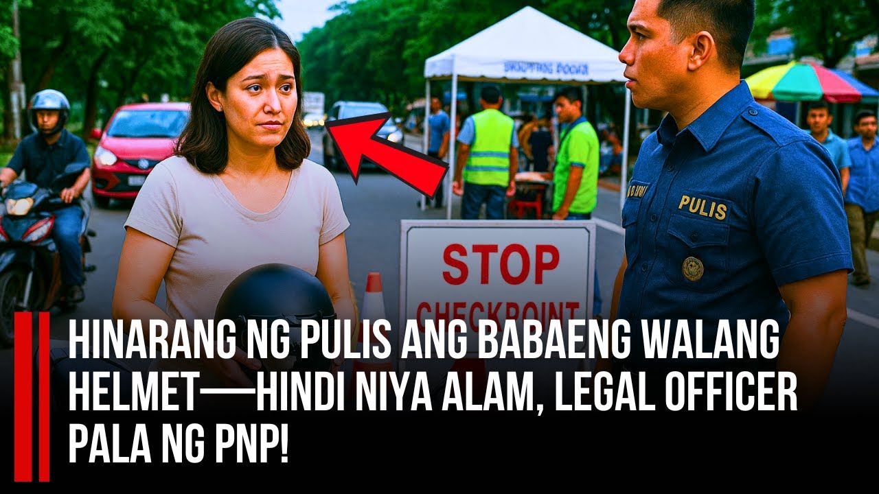 Hinarang ng Pulis ang Babaeng Walang Helmet—Hindi Niya Alam, Legal Officer Pala ng PNP!