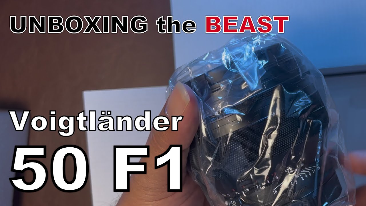 Unboxing Voigtlander 50 F1 Nokton ASMR, Cosina's EXTREME E-mount lens