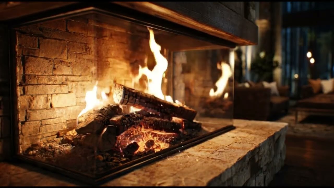 Ultimate Luxury Fireplace Ambiance | Crackling Fire for Deep Sleep, Study & Relaxation