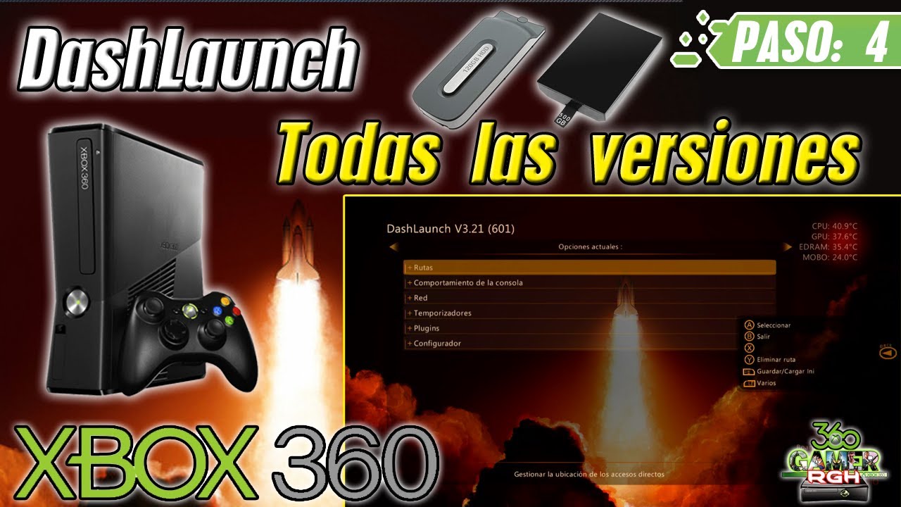 Alojar DashLaunch en XBOX 360