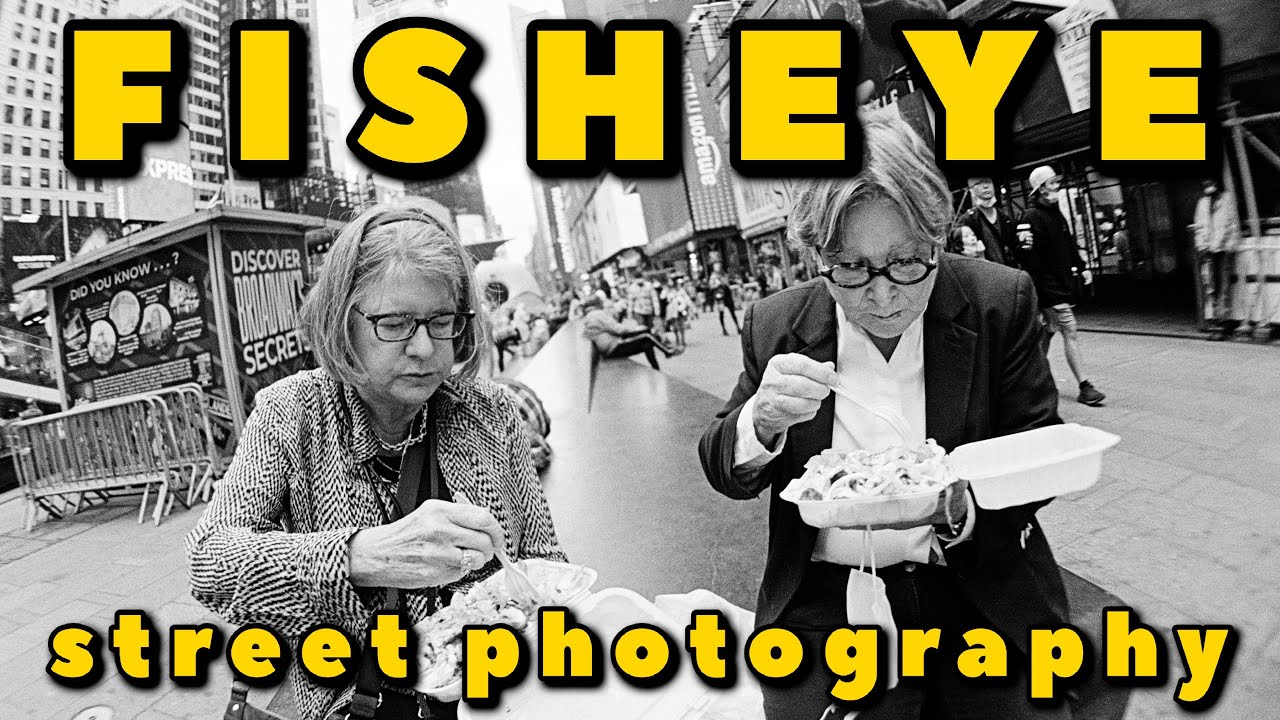 FISHEYE Street Photography in TIMES SQUARE, NYC!! - CANON F1 (OLD) w/ SIGMA 16mm f/2.8 - Ep. 13