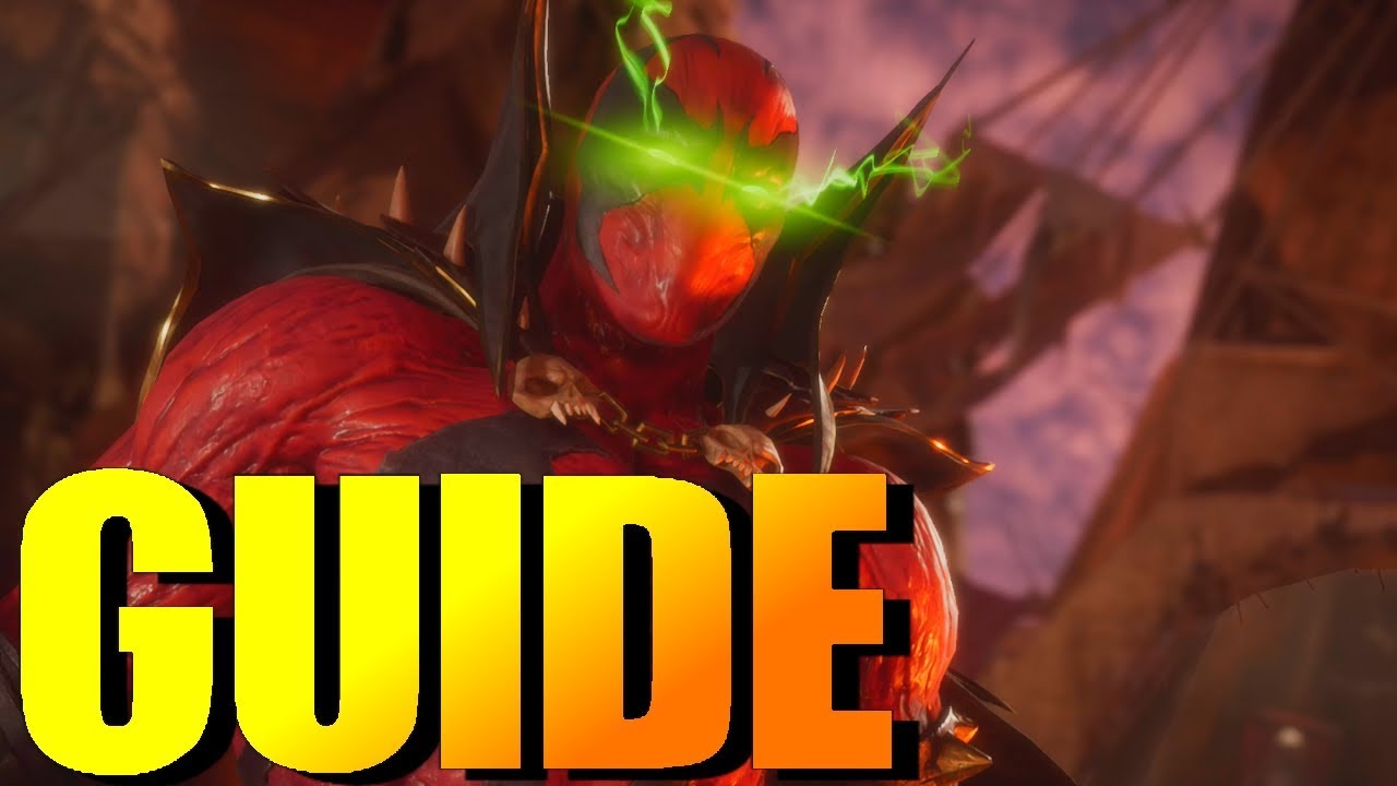 SPAWN Combo + Mixups GUIDE MK11! (Gun Blazing, Blaze of Glory) Mortal Kombat 11 Combos/Special Moves