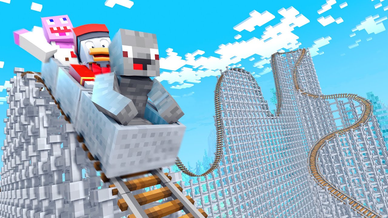 DIE XXL ACHTERBAHN FÄHRT UNENDLICH LANG in Minecraft !