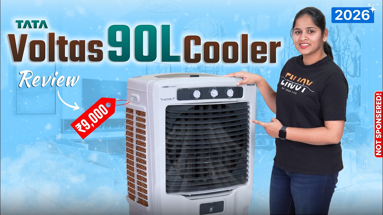 Voltas Victor 90 DX Review 🔥 Best 90L Desert Cooler Under ₹10,000?