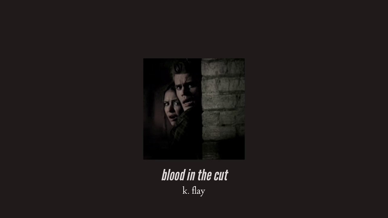 ( slowed down ) blood in the cut