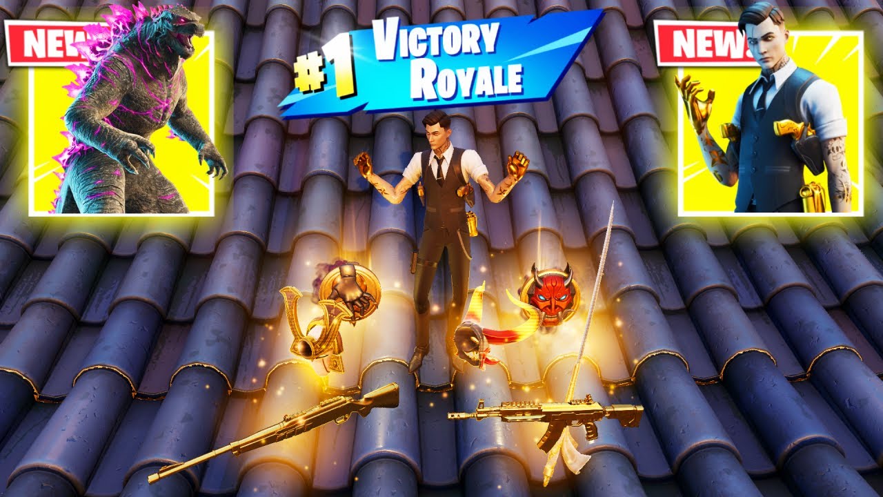 MIDAS vs GODZILLA 3 NEW MEDALLIONS & MYTHIC’S CHALLENGE (Fortnite Chapter6)