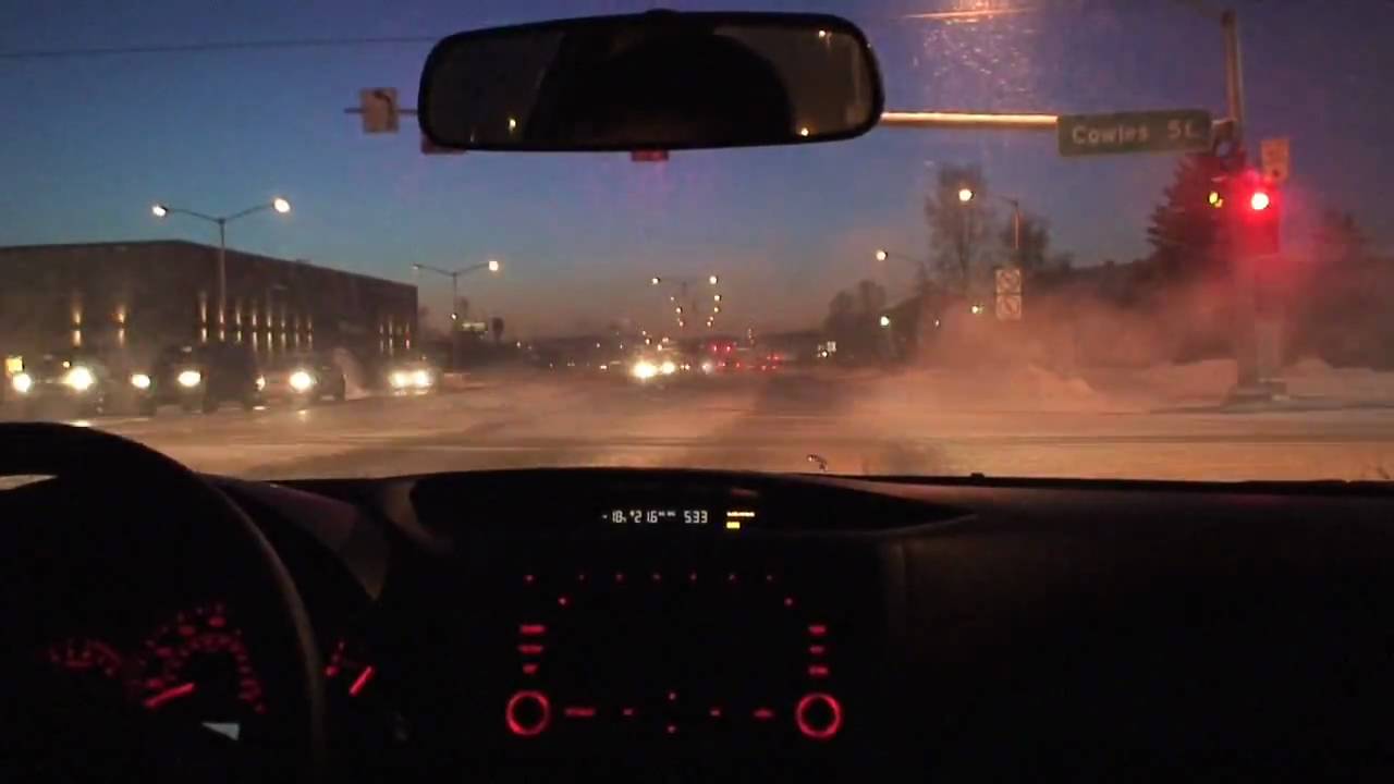 Driving in Fairbanks, Alaska