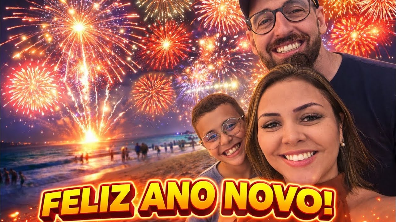Virada INESQUECÍVEL na PRAIA | Gratidão por 2025 e Bem-vindo 2026 