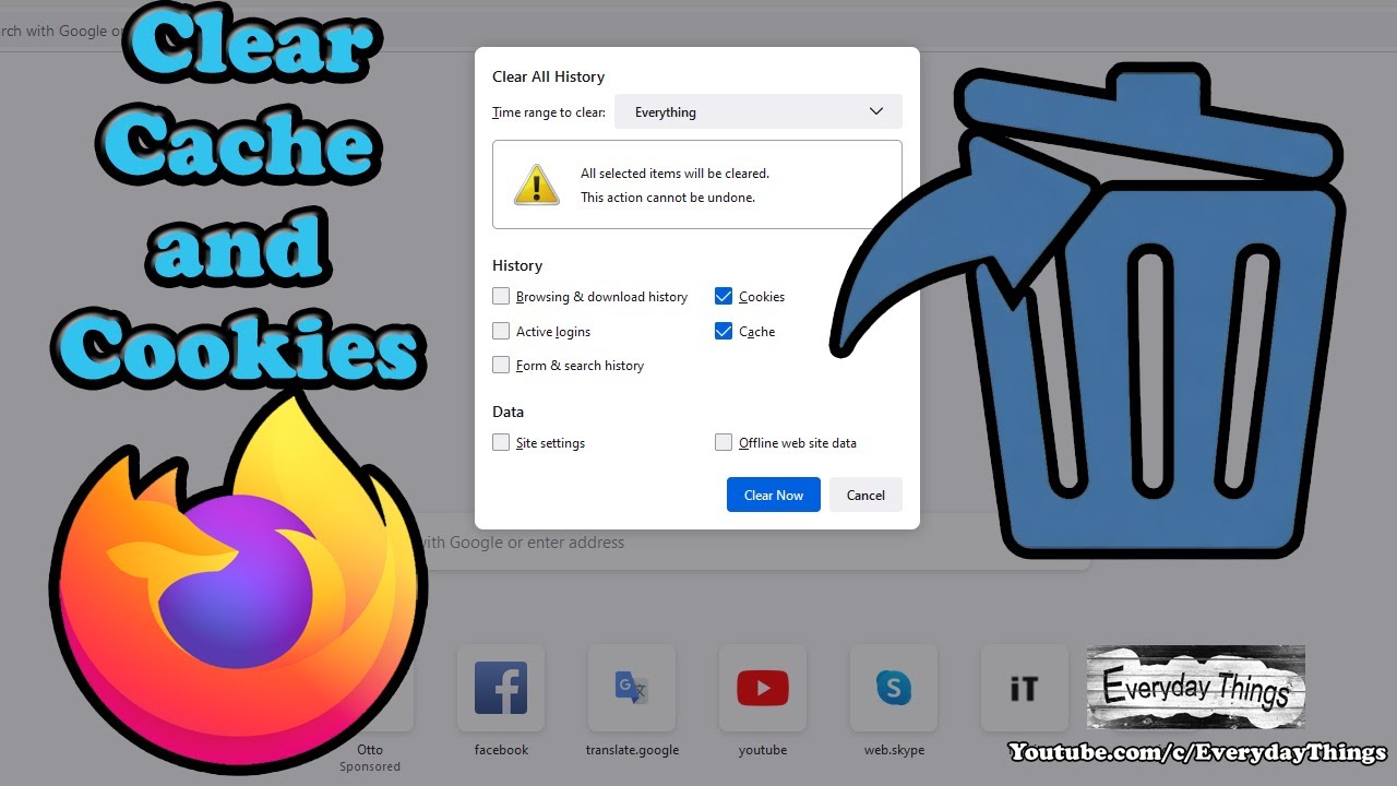 How to Clear Cache and Cookies in Mozilla Firefox