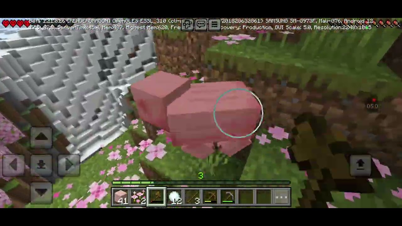 Jugando minecraft 