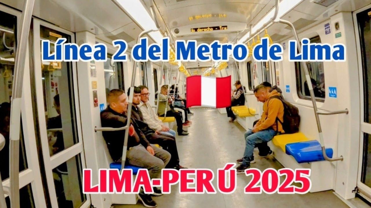 LIMA PERÚ 4K | ASÍ LUCE LA LÍNEA 2 DEL METRO DE LIMA TRAS 17 MESES EN MARCHA BLANCA MAYO 2025