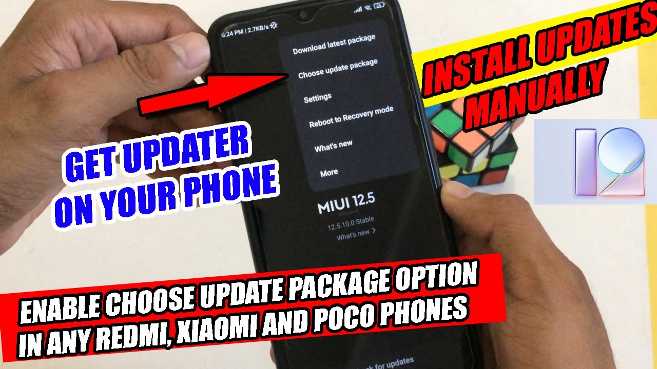 REDMI, XIAOMI AND POCO PHONE ENABLE UPDATER OPTION | Install Updates Manually | MIUI UPDATER