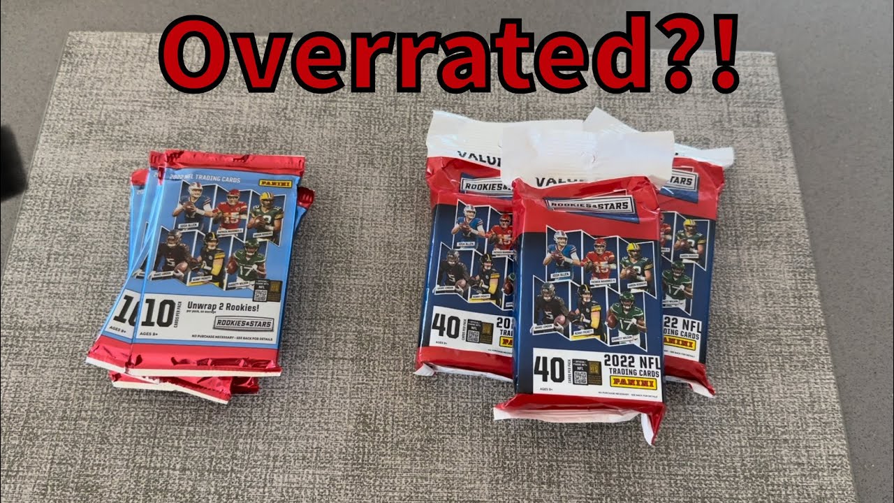 2022 Panini NFL Rookies and Stars Value Packs vs Retail Packs - Which is Worth the Price?