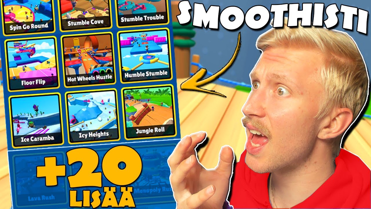 Stumble Guys, MUT KAIKKI KENTÄT SMOOTHISTI ✨ | Melkein SEKOSIN 🤯