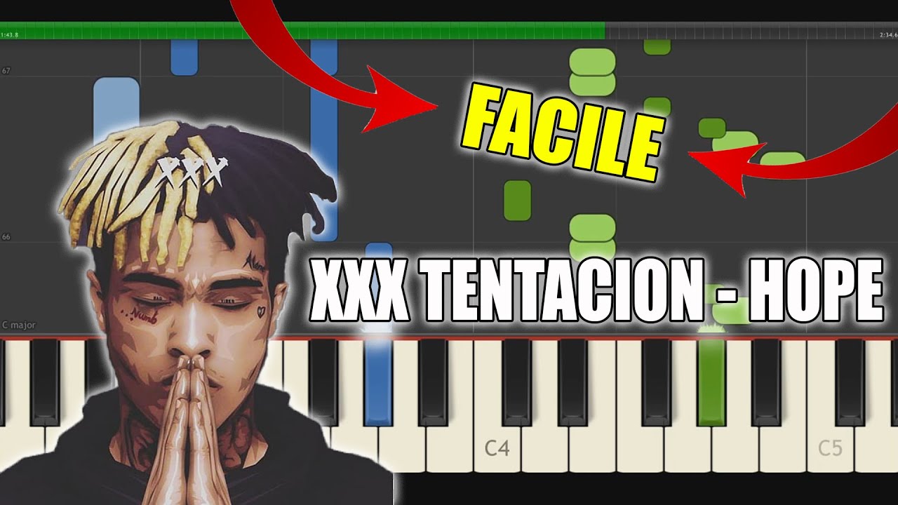 XXX Tentacion - Hope | Vidéo Piano Tutoriel Facile Instrumental RAP US (Piano Facile France)