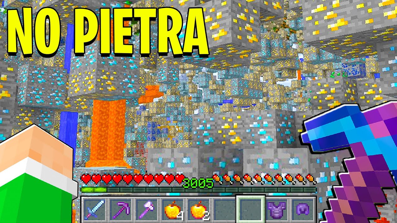 SI PUÒ SOPRAVVIVERE SENZA PIETRA su MINECRAFT?