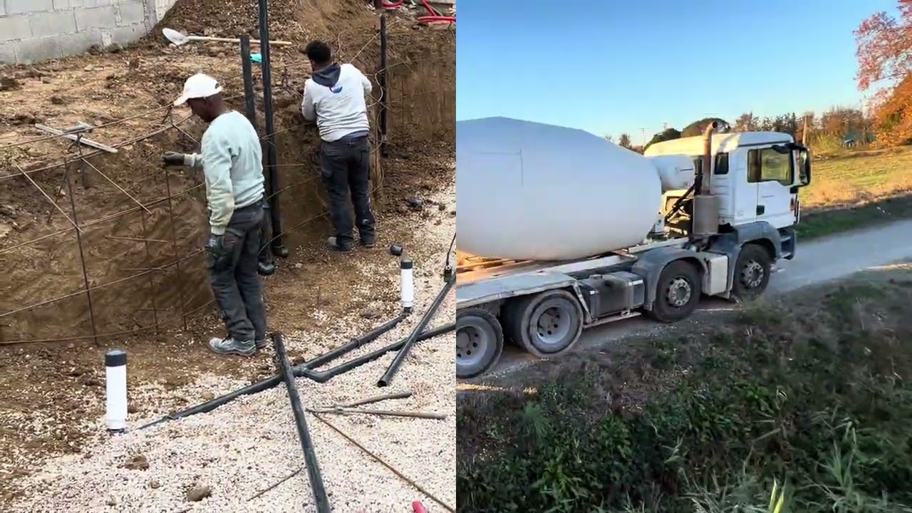 De la terre brute au béton projeté : 3 jours pour construire cette piscine lagon !