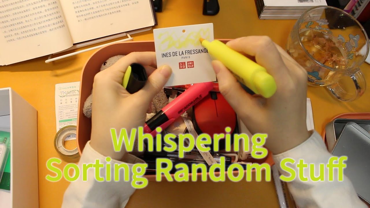ASMR Organizing my junk box whispering #asmr #relax #whispering #pencildrawing #softspoken