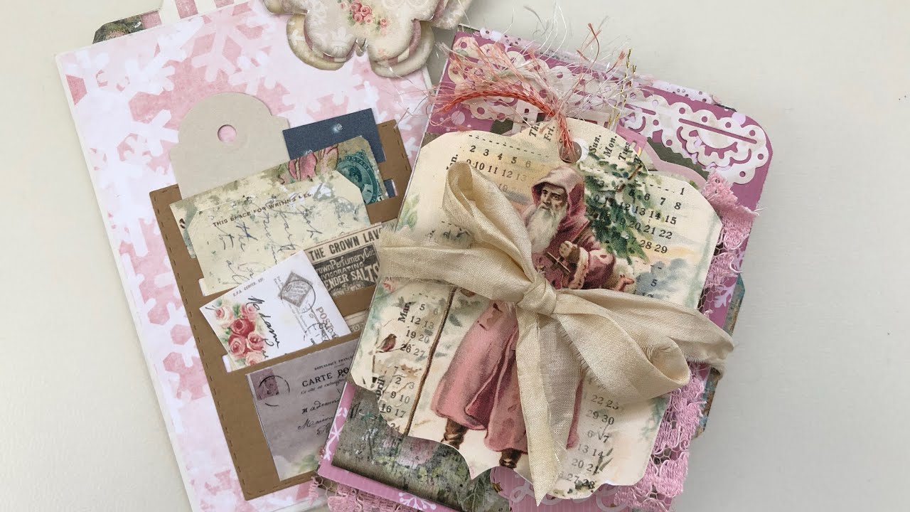 Mini Christmas Layered Journal - DT My Porch Prints - Snail Mail Ideas