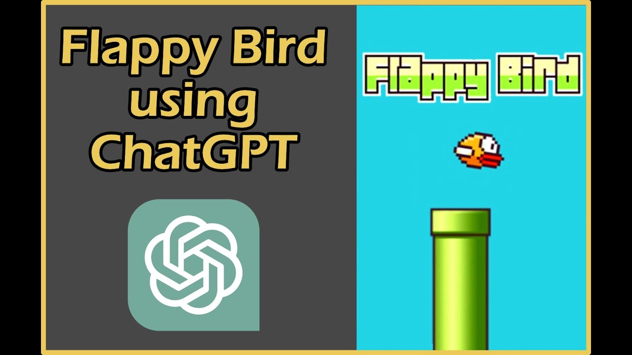 Flappy Bird made with AI code. Watch ChatGPT try.