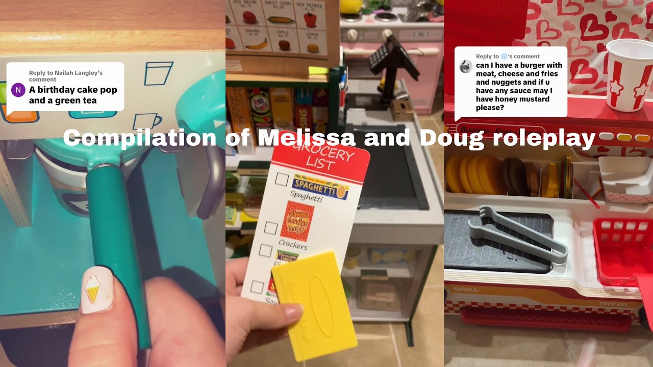 FULL compilation of Melissa and Doug Role-play  orders from TikTok fake.dentist.girl✨ (VOICED)✨🚂🧸