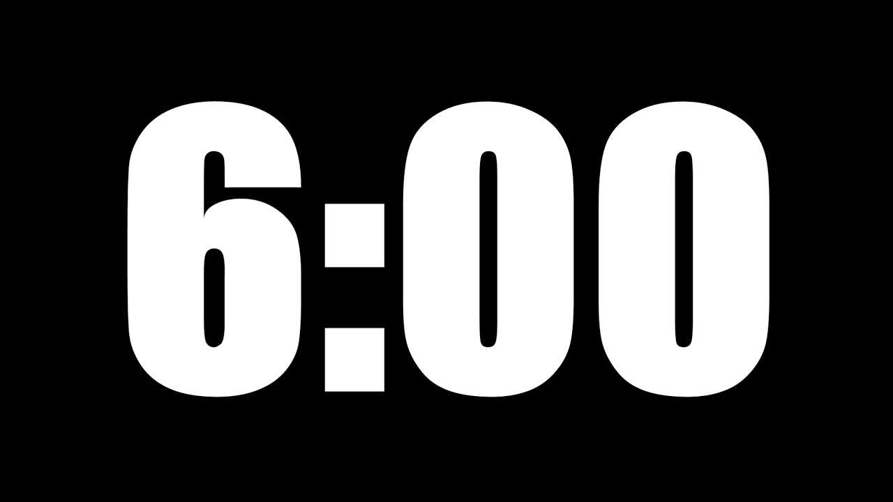 6 MINUTE TIMER | LOUD ALARM  ⏰