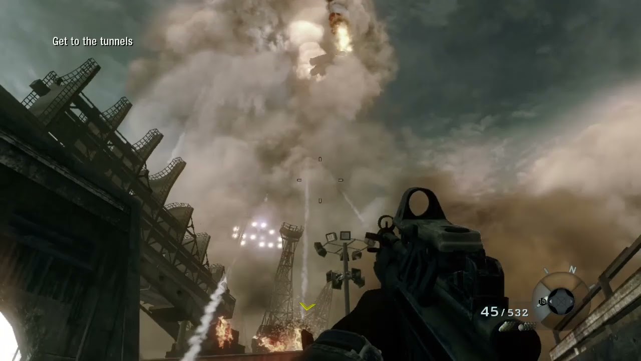 Call of Duty Black Ops 1: Abort the launch at the auxiliary control bunker.