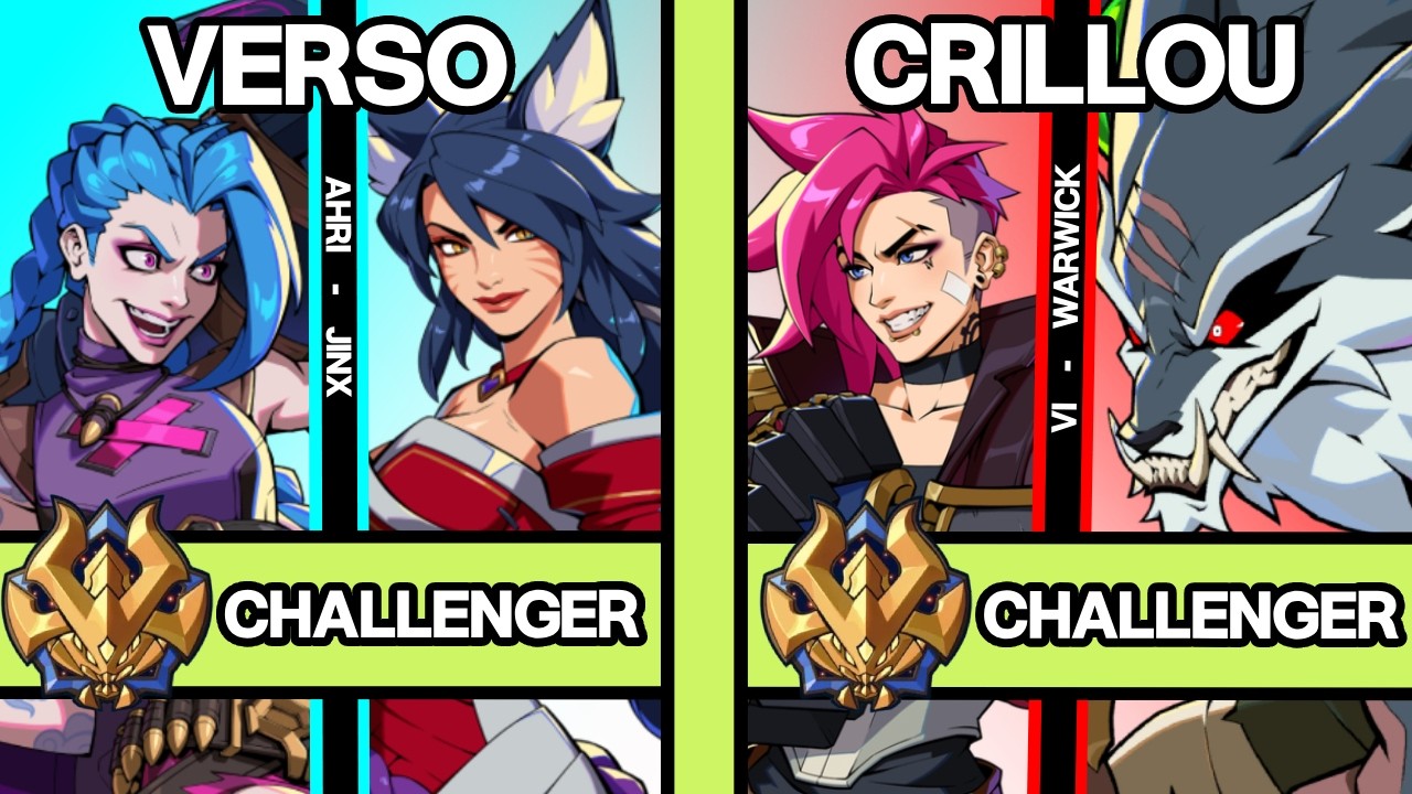 2XKO ▰ VERSO (Ahri-Jinx) vs CRILLOU (Vi-Warwick) ▰ 2XKO Pro Replays