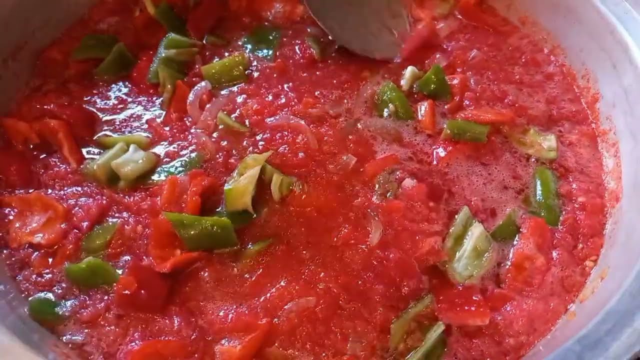 Kışlık Kapya Biberli Soğanlı Domates Konservesi | Doğal ve Katkısız Kış Hazırlığı 🍅