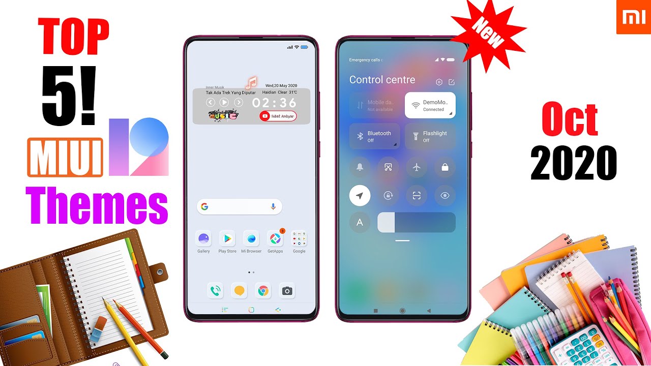 Top 5 Clean and Simple MIUI 12 Supported Themes of Oct 2020