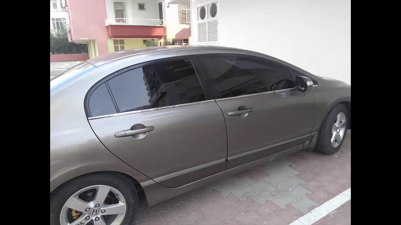 Honda Civic Krom Cam Çıtası ve Bagaj Alt Çıtası yapımı
