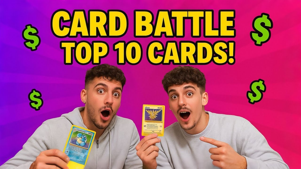 POKEMON CARD BATTLE | TOP 10 CARDS