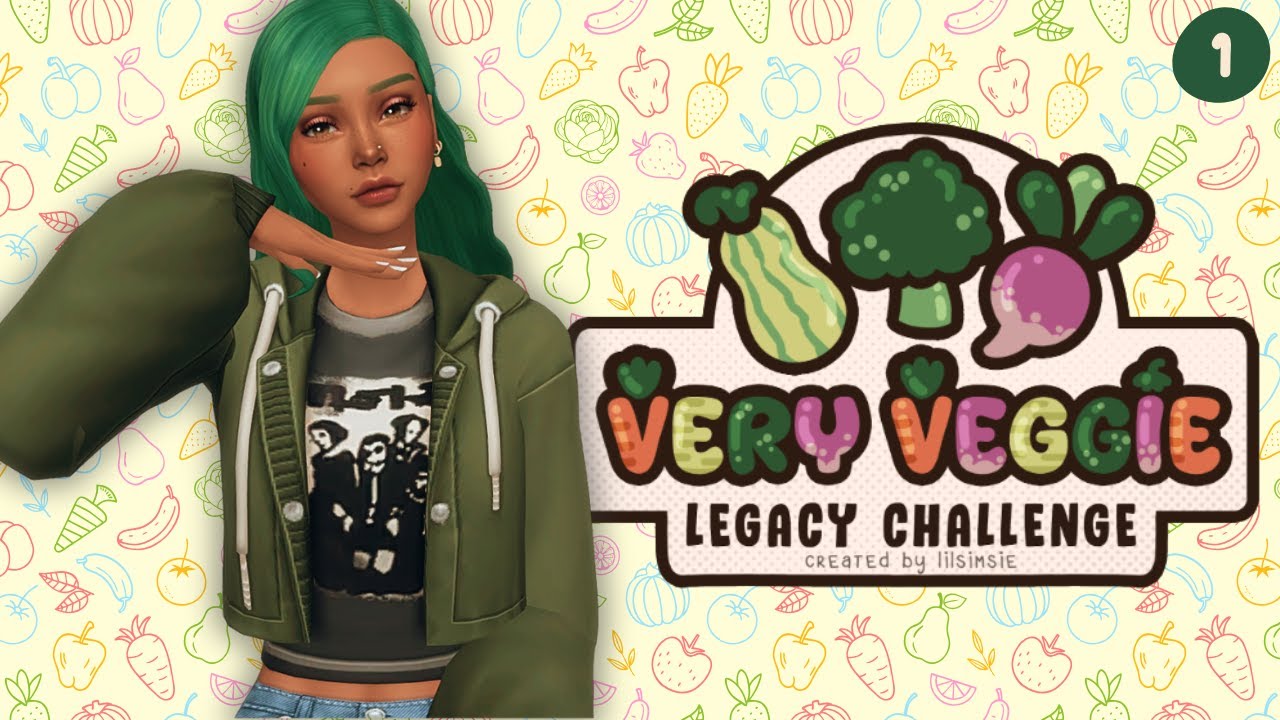 Starting the Very Veggie Legacy Challenge in The Sims 4! 🥦