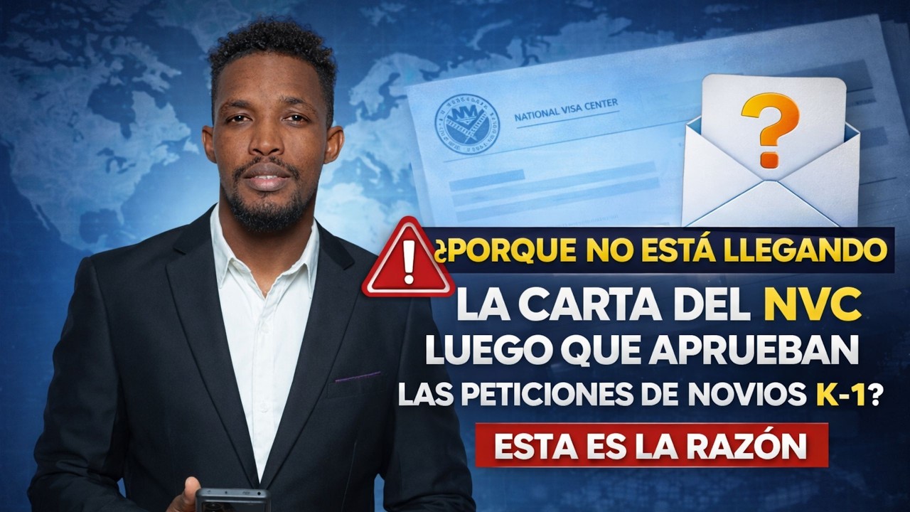 ¿Porque no está llegando la carta del NVC luego que aprueban las peticiones de novios K-1?