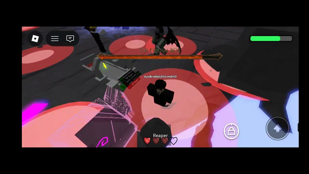 Mobile experience at Rob Boss fight 
