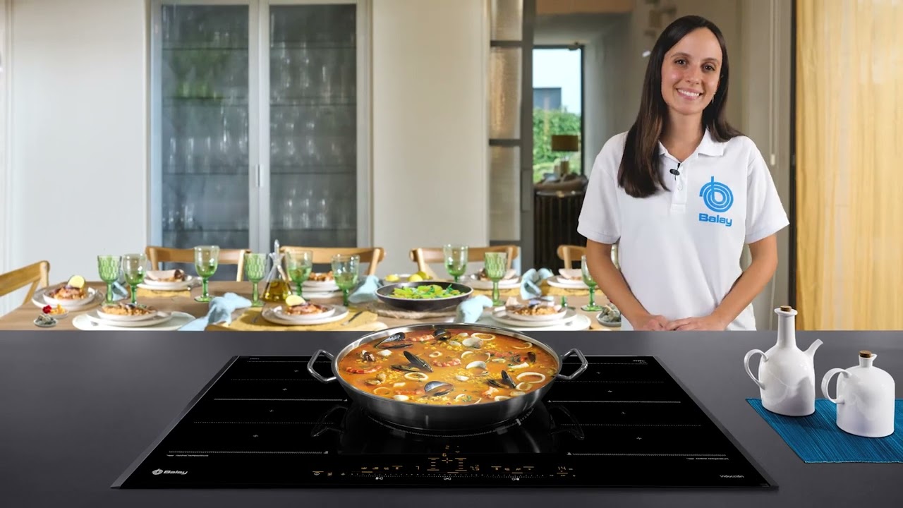 Placas de inducci&oacute;n Balay con zona extra gigante de 32 cm