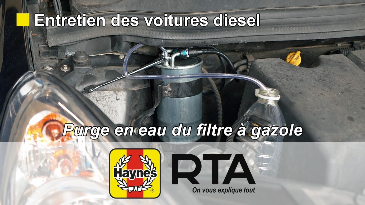 Purge en eau du filtre à gazole, une opération à ne pas négliger !