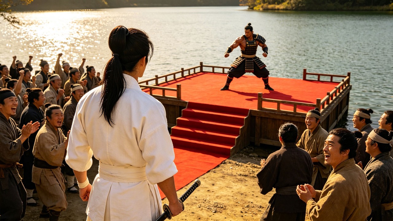 人群中不起眼的小伙竟是功夫高手，飞踢擂台，暴揍恶霸！#drama #kungfu #中国电视剧